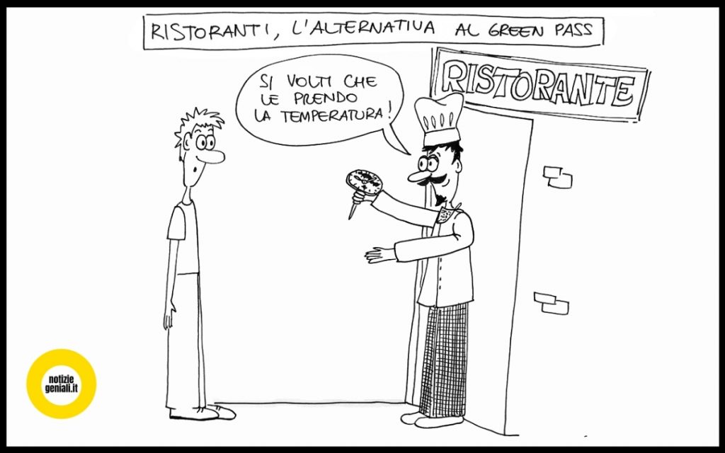 vignetta su ristoranti e green pass